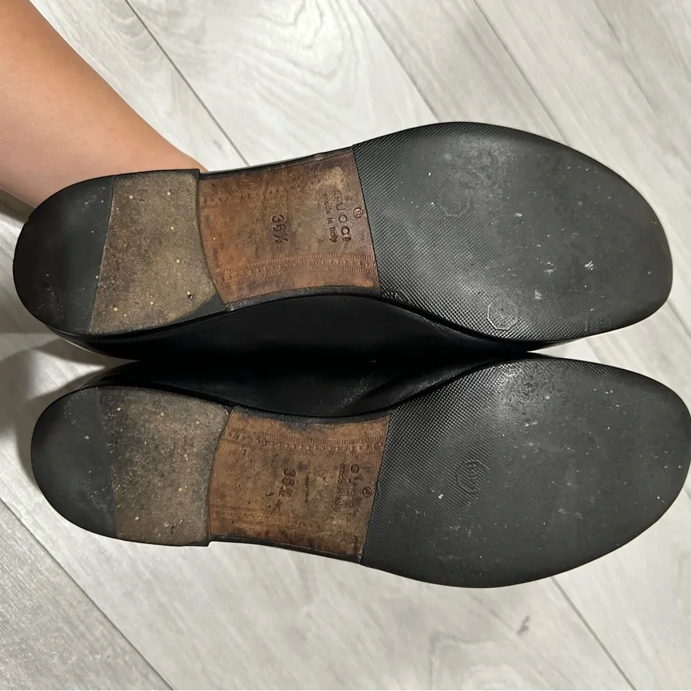 Gucci Jordaan Horsebit Leather Loafers - Picture 10 of 10